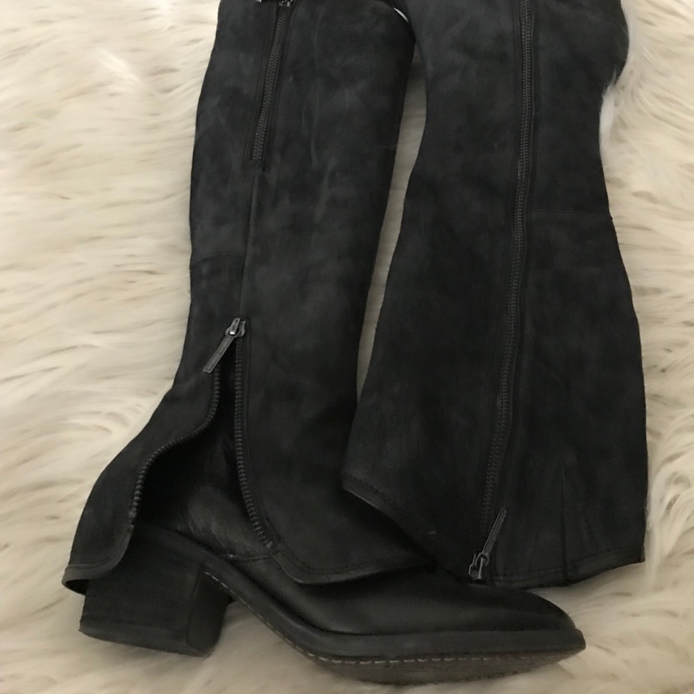 Black riding boots